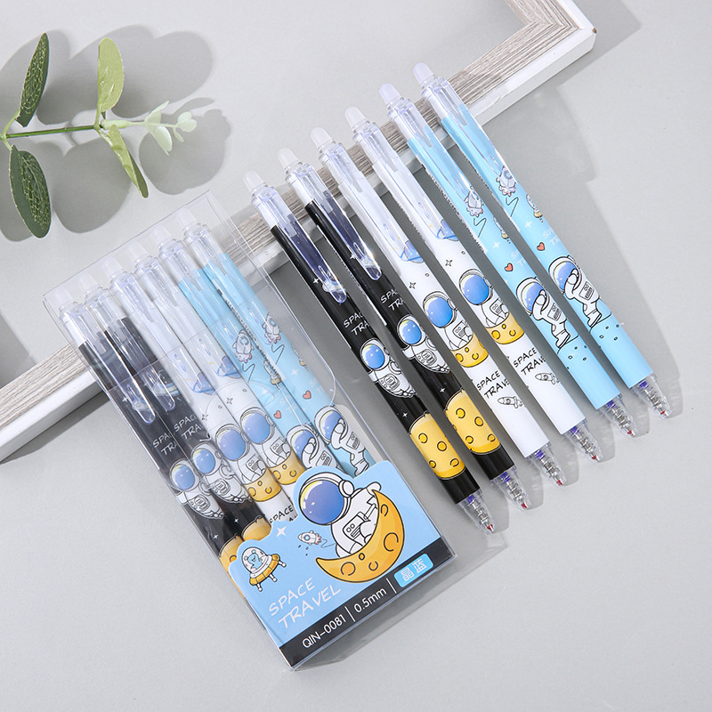 우주비행사 지울 수 있는 펜(상자당 6개) 검정색