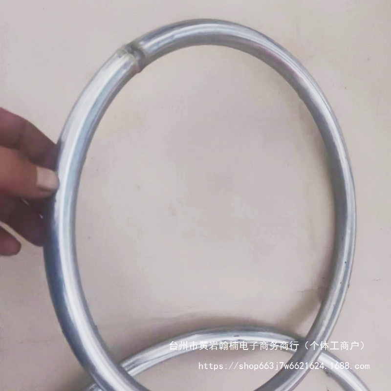 圆管铁环铁圈镀锌管46分1寸砌墙大铁环铁艺五金空心O型焊接圆圈