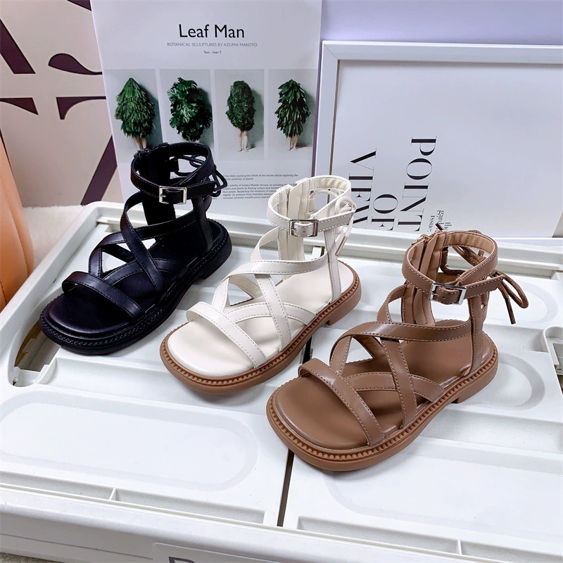Sandals, summer footwear, fashionable universal shoes for princess, Korean style, western style