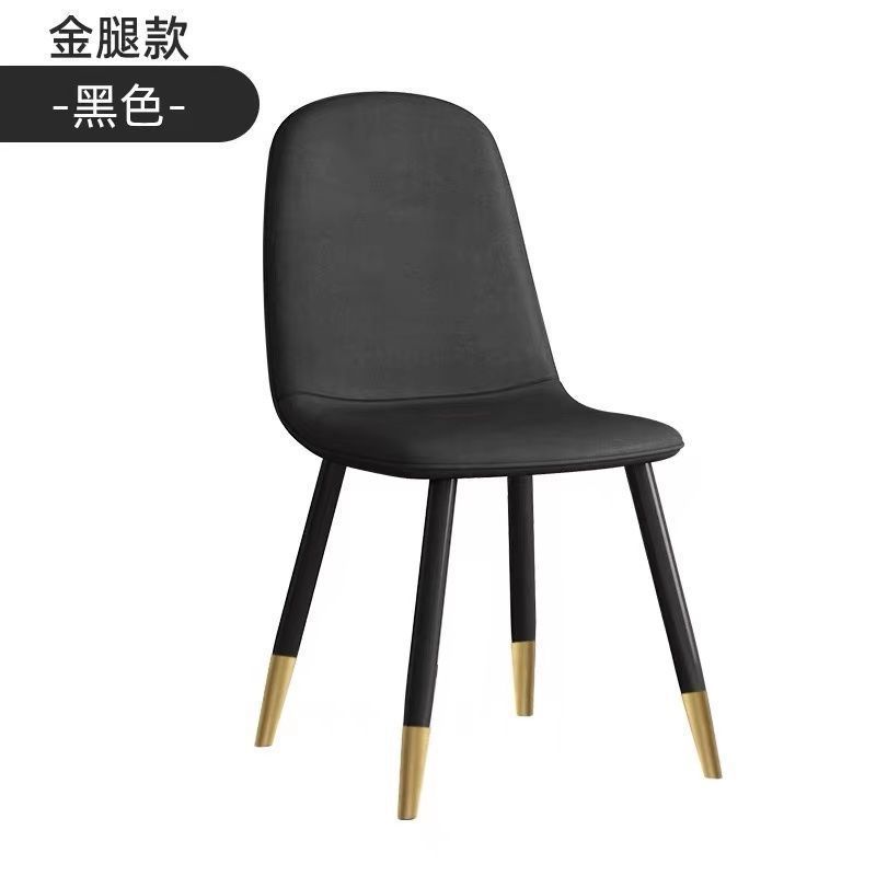 Sillas de comedor sillas de ocio domésticas nórdicas lujosas sillas de respaldo de hierro forjado modernas y simples sillas de mesa de negociación sillas de comedor