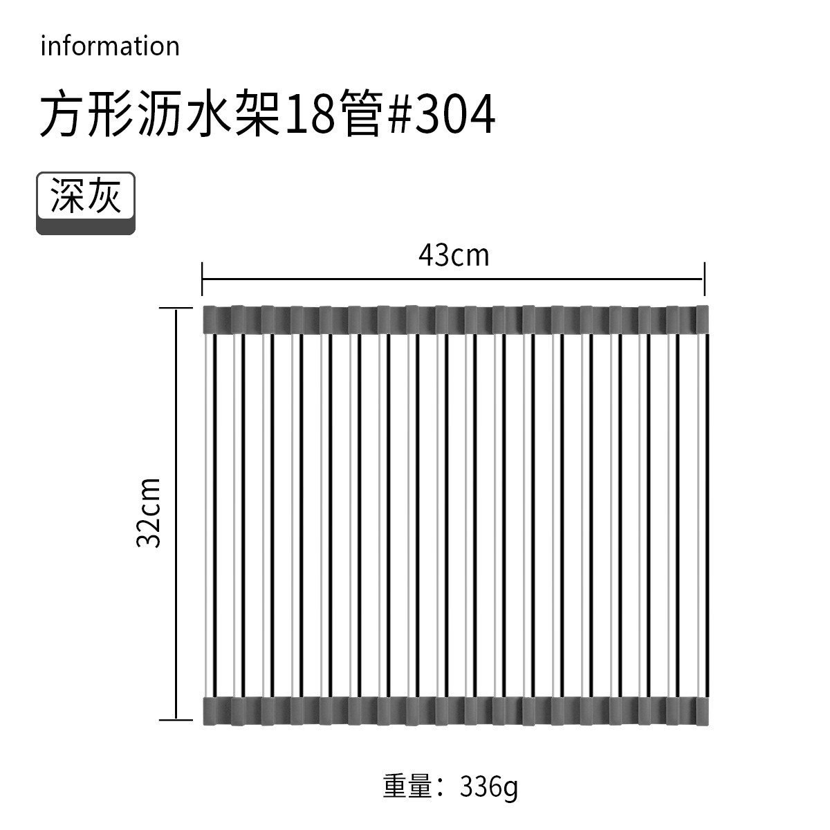 Cocina hogar 304 Escritorio de acero inoxidable integrado plegable tubo cuadrado plato taza obturador fregadero drenaje estante