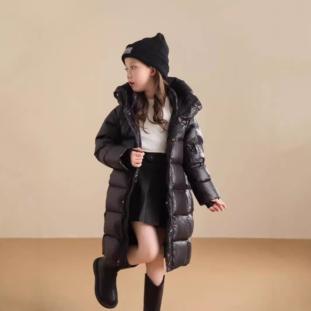 Black Gold 3.0 identische Gänsedaunenjacke für Kinder und Damen, wasserdicht, winddicht, verlängerte und dicke Daunenjacke_voghion.com