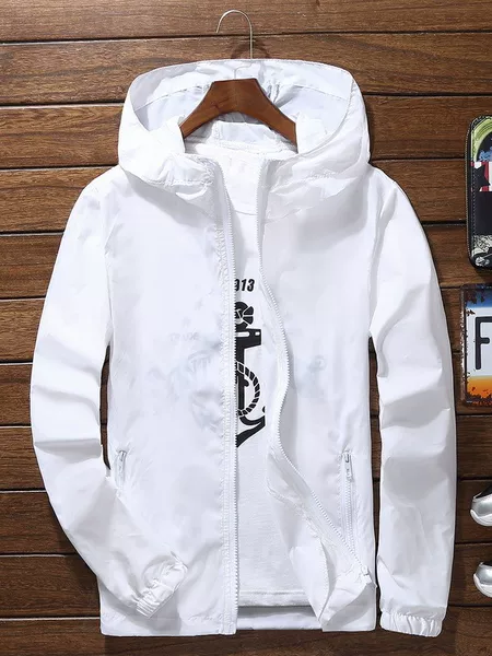 Sunscreen Clothing Work Clothes Printed logo Sports Windbreaker Coat Lightweight Outdoor Men's and Women's Skin Clothing Student Group Clothing