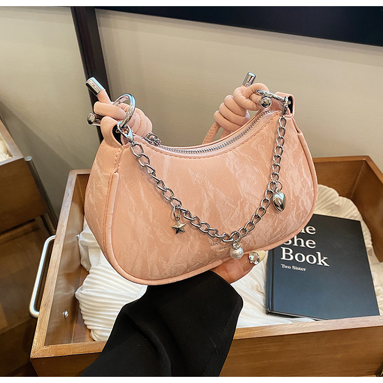 A stylish and stylish small handbag for ladies in 2025, a versatile and fashionable crossbody bag, a niche single-shoulder underarm bag for summer undefined
