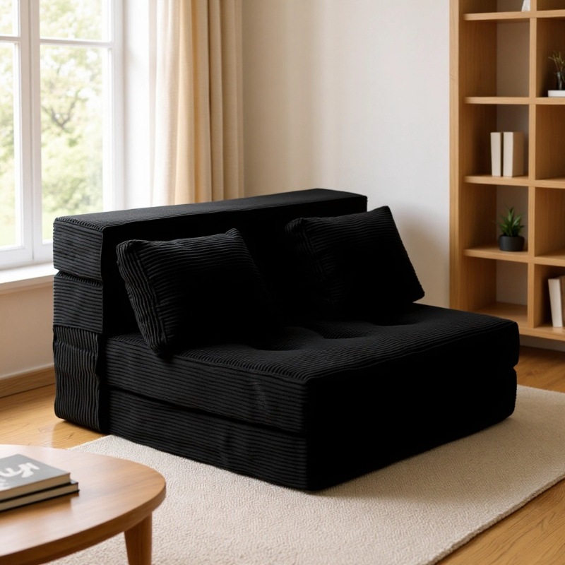 Source Factory Vacuum Foldable Compression Sofa Bed Four-In-One Lazy Sofa for Rental Apartments, Single-Person Living Room, Custom-Made Upon Request