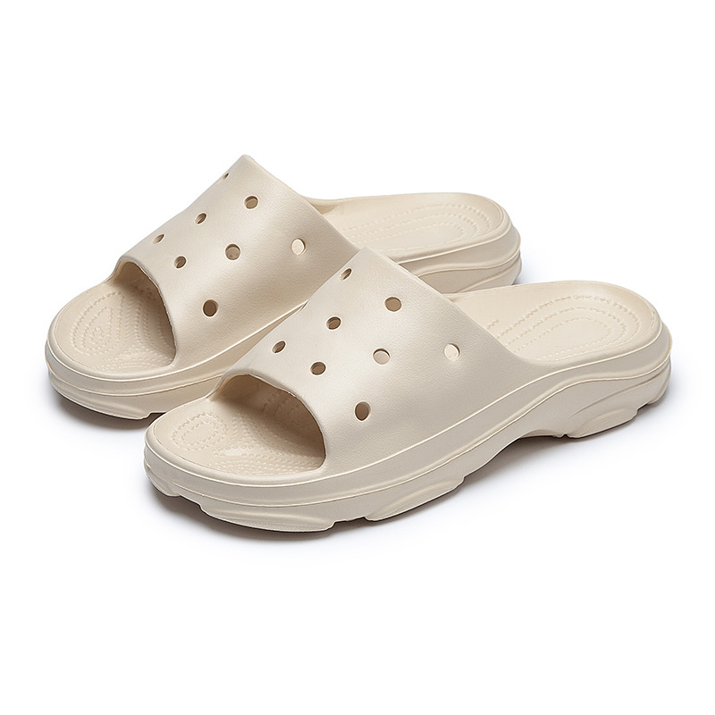 Zapatillas de pareja verano nuevo estilo doméstico interior antideslizante para hombres y mujeres zapatillas casuales multifacéis una zapatilla ligera de EVA