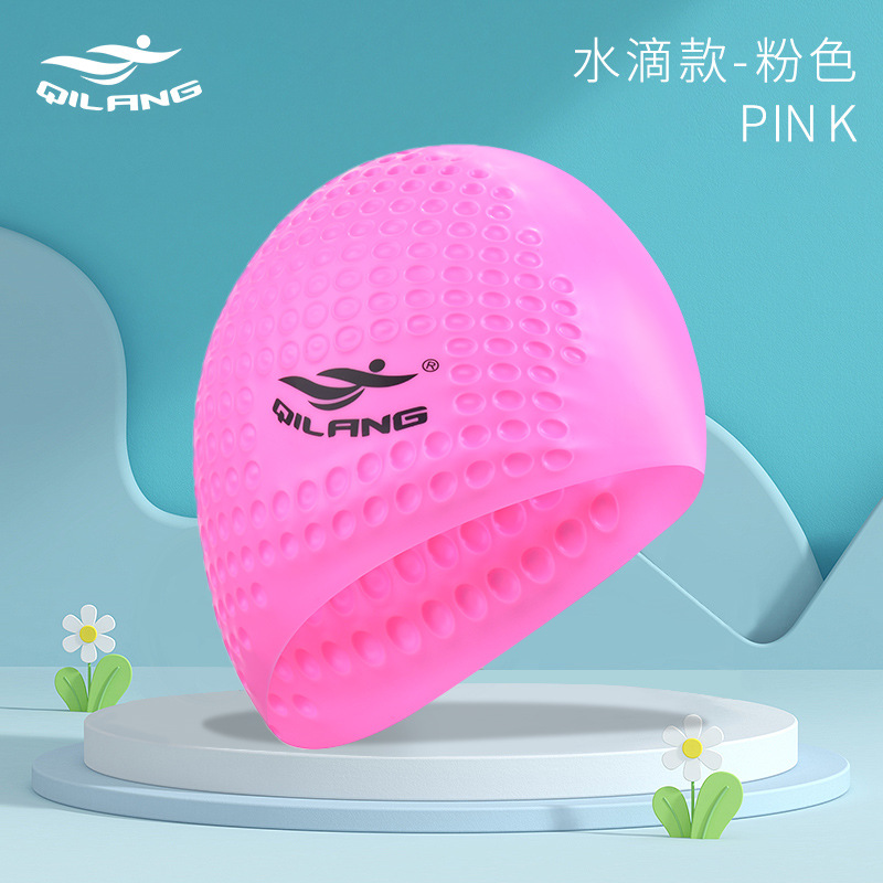 gorra de baño para adultos gorra de silicona grande impermeable para proteger los oídos gorra de baño al por mayor unidireccional logo profesional personalizado