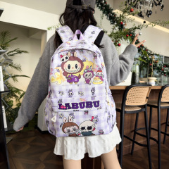 拉布布新款儿童背包女跨境可爱轻便尼龙双肩包小学生1-6年级书包