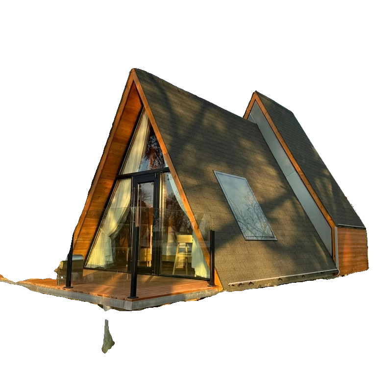 Casa triangular red móvil alojamiento residencial característica creativa patio al aire libre camping resort villa hotel
