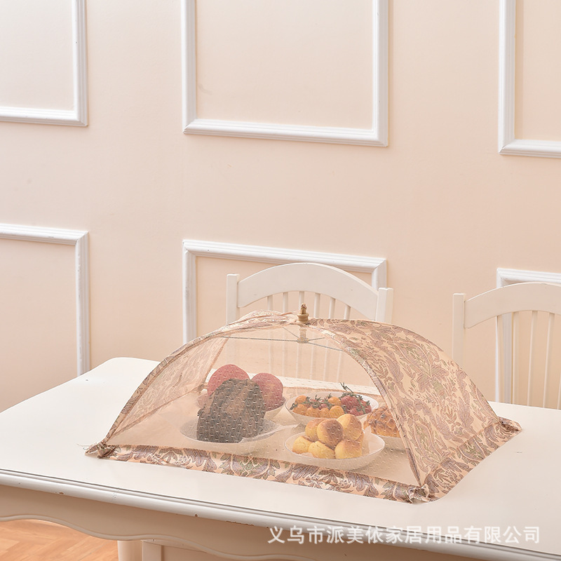 義烏メーカー夏メッシュライト高級大型折りたたみ家庭用野菜カバー防虫食事カバー食品カバー食品カバー|undefined