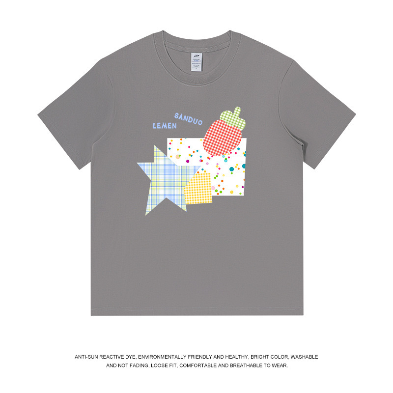 メンズラウンドネックピュアコットン半袖Tシャツレディース夏の新デザインニッチ和風フレッシュルーズトップメンズイントレンド|undefined