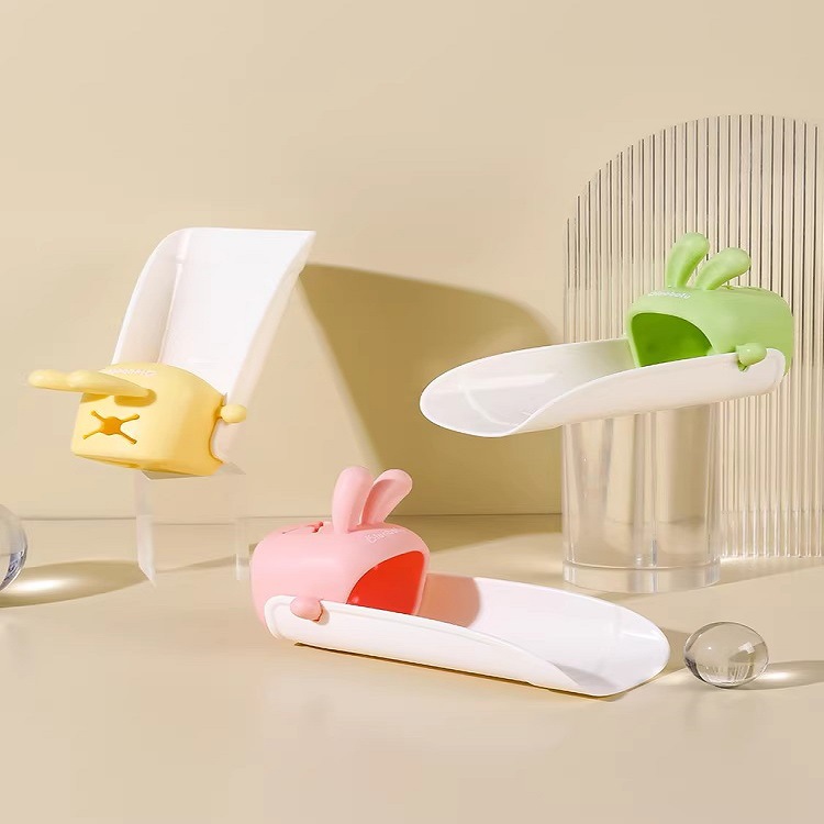 Faucet Extender for Kids, Cute Cartoon Design, Universal Silicone Extension Switch, Splash-Proof Gadget
