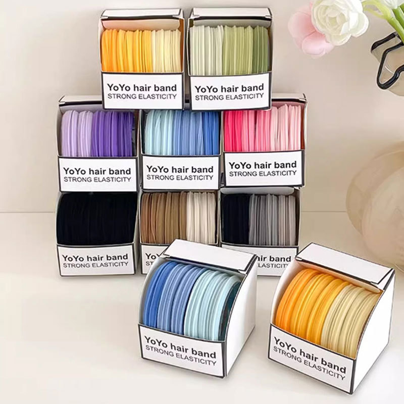 Zhao LuSi con el mismo anillo de cabello de alta altura elástico cabello de cola de cabello corda de goma de cabeza duradera 2024 nuevo de gama alta