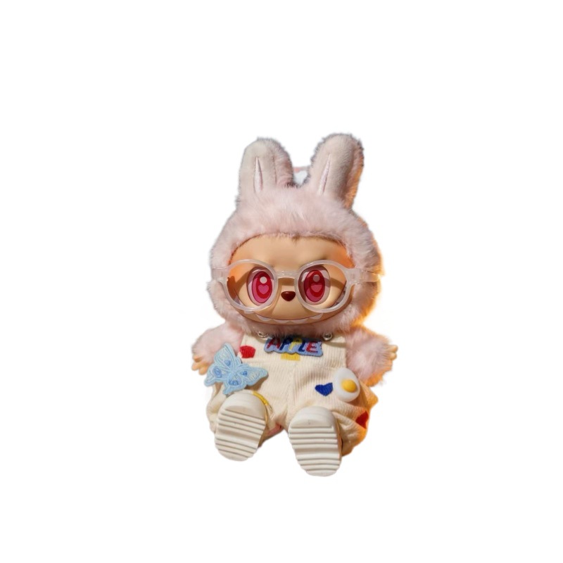 17cm ropa de muñeca de muñeca ropa de caramelo falda labubu generación de ropa encantadora