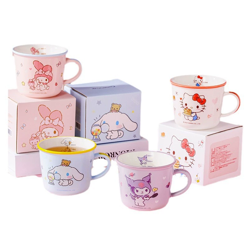 Керамическая кружка (Sanrio) семейная серия, 340 мл, милый мультгерой для завтрака