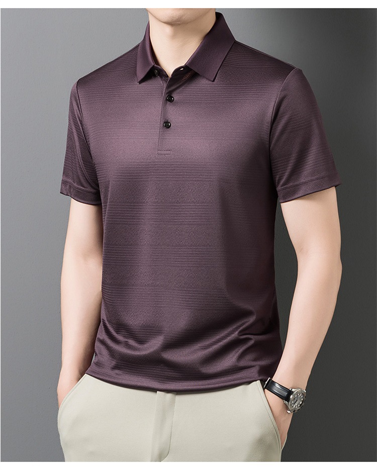 Áo thun nam tay ngắn lụa Mulberry cao cấp cổ tròn — Tây Ban Nha 9623 chi tiết 19