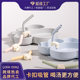 Baby silicone straw plate fixed soup drink porridge soft straw children's special environmental protection non-disposable milk tea