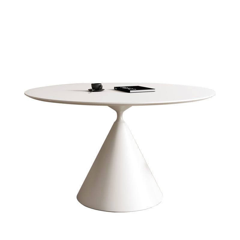 순백의 슬레이트 원형 테이블【 0.8m 】