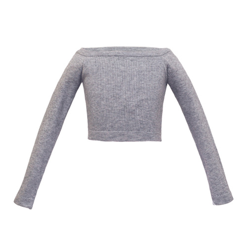 Children's Dance Sweater for Girls, Dance Suit One-Shoulder Practice Top with Cape, One-Shoulder Collar Knit Sweater, Chinese Dance Outerwear