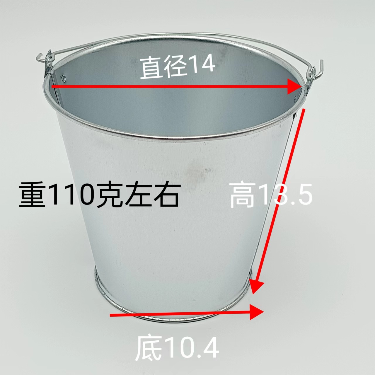 厂家直供两元店镀锌铁桶白铁桶玩具铁桶沙滩玩具铁桶油漆小桶铁桶