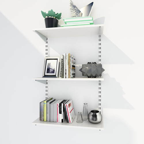 OD59 wholesale 456 double slot single slot wall rail shelf metal track wall storage rack wall rail bracket accessories