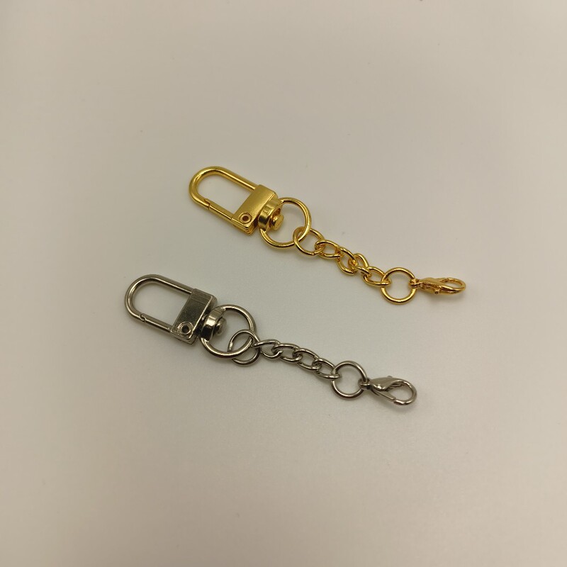 U 字型ドアバックルロブスタークラスプ 4 セクションチェーンキーホルダー人形ペンダント DIY ジュエリーアクセサリーハングバックル|undefined