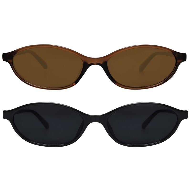 Retro Oval Sunglasses Women's Chic Cat Eye 90S Lightweight Narrow Stylish Sunscreen Sunglasses Retro Oval Sunglasses Women's Chic Cat Eye 90S Lightweight Narrow Stylish Sunscreen Sunglasses