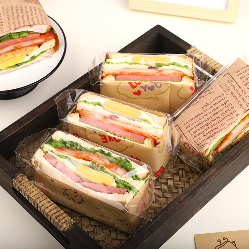 サンドイッチ包装紙、油吸収紙、耐油バーガー紙、耐油トレイ紙、パン焼きトレイ紙、クラフト紙|undefined