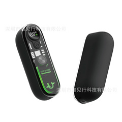 新跨境磁吸暖手宝便携式数显彩灯二合一可充电USB暖手宝冬季礼品