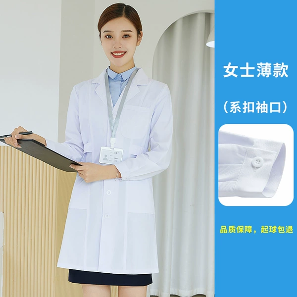 White coat button cuffs for women (thin style)