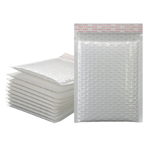 White pearl luster film bubble bag composite foam bag clothing packing express bag waterproof shockproof bubble envelope bag 