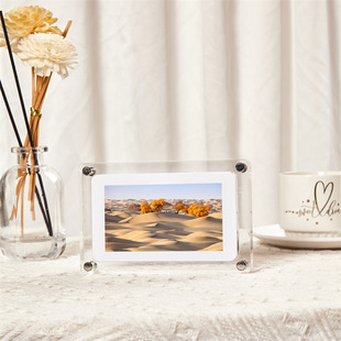 Cross-border 5 inch 7 inch 10.1 inch transparent acrylic digital photo frame picture video display player