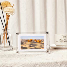 跨境专供5寸7寸10.1寸透明亚克力数码相框图片视频展示播放器