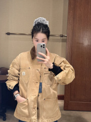 Ralph Lauren拉夫劳伦巴恩风郑秀晶同款女款帆布工装休闲夹克外套