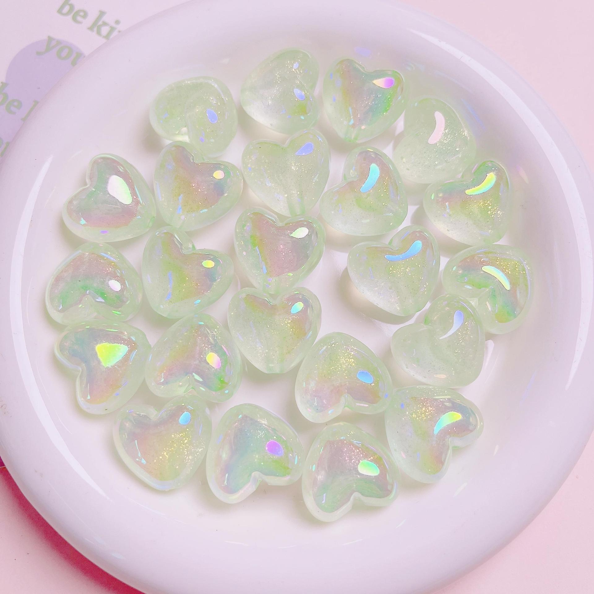 38g Weight Beads Jewelry Making Type 21*19mm Jewelry Making Size DIY Jewelry Accessories Classification 10 PCS/Package Quantity Acrylic Material Heart Shape Pattern Casual, Simple Style, Streetwear Style 10 PCS/Package 21*19mm Arylic Heart Shape DIY Jewelry Accessories Beads 3