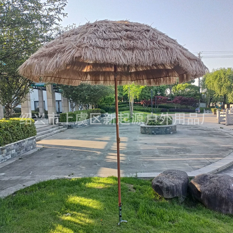 В наличии поставки трансграничные 2,4 рисовая солома Зонт моделирование PP соломенная Кофейня отель пляжные уличные зонты