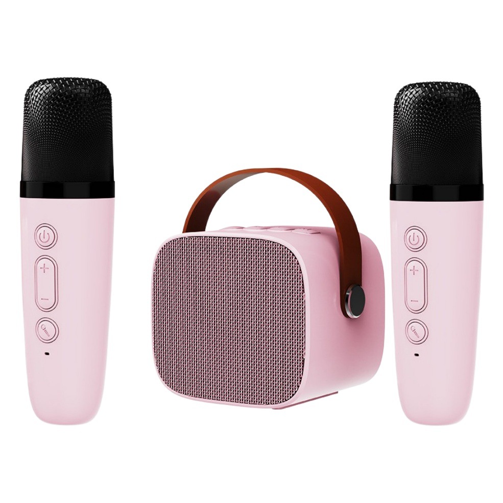 K1K canción micrófono integrado de audio karaoke subwoofer casa Red Altavoz rojo canto Al Aire Libre