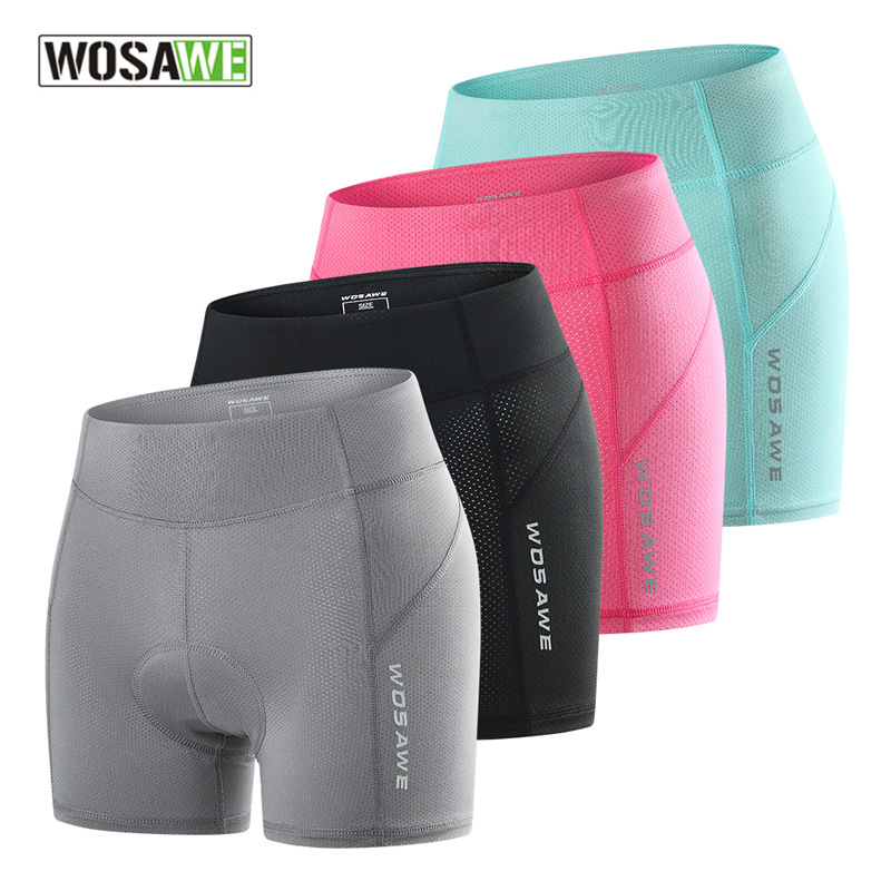 Female models Mountain Bicycle Riding Underwear thickening silica gel Seat cushion shorts ventilation Cycling pants Four seasons
