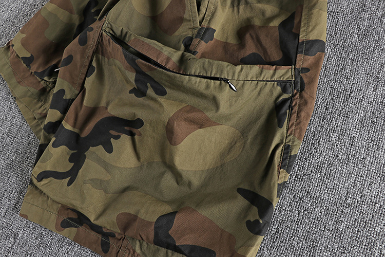 Vintage Wash Camouflage Cargo Shorts 11