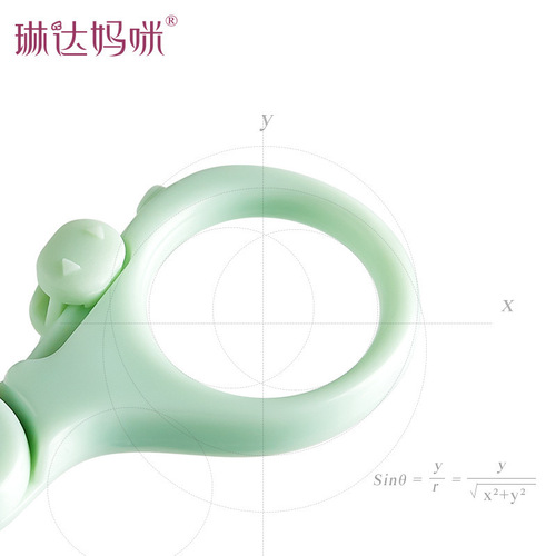 Linda Mama Baby Scissors Baby Nail Scissors Small Scissors Durable Suitable for Toddlers Scissors with Safety Catch