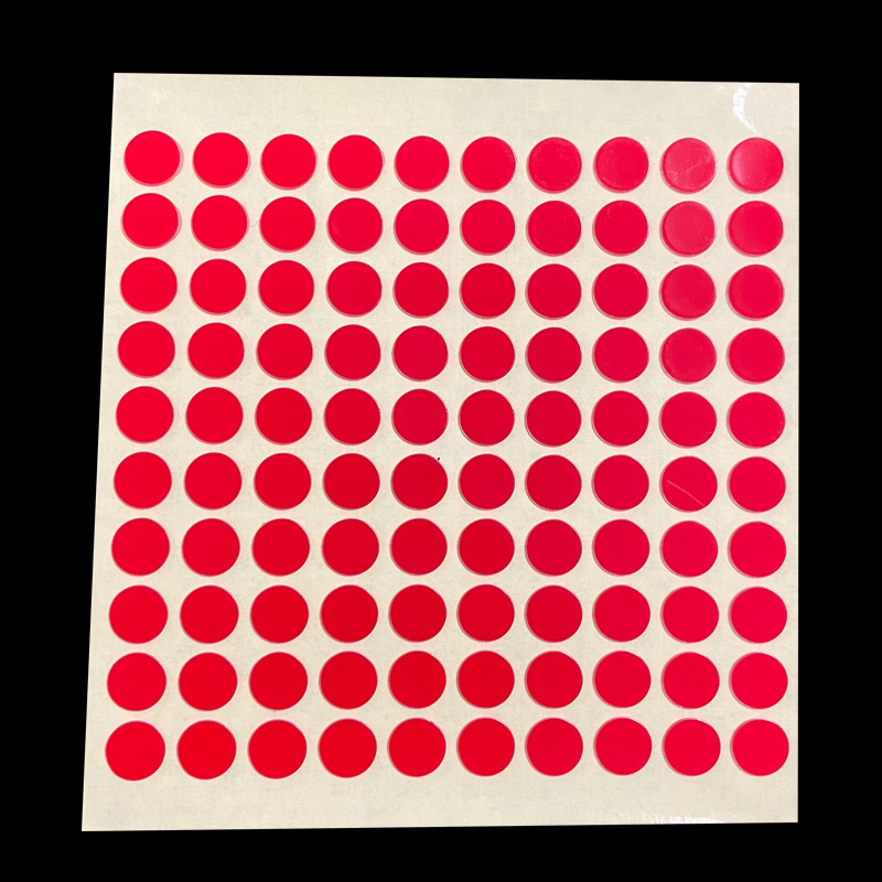 Fábrica al por mayor cinta de cristal de uñas de alto adhesivo de pasta de frijol transparente tarjeta de color de uñas tira de pantalla cinta adhesiva transparente de doble cara