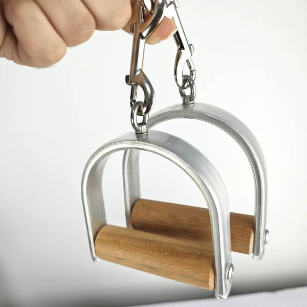 Classical Pilates Handles, Semi-Circular Metal Handles, Aluminum Woodhandles, Pilates Equipment Handles