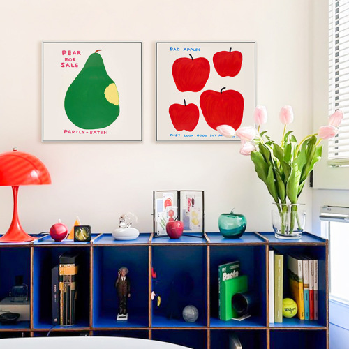 Colorful Fun Decorative Painting Living Room Dining Room Wall Art Memphis Dopamine Niche Artist Home Wall Mural