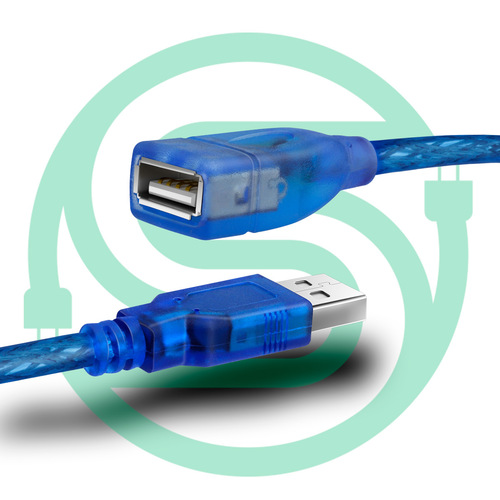 USB cable manufacturer transparent blue 64-bit USB extension cable 1.5 meters USB extension cable USB data cable 1.5 meters