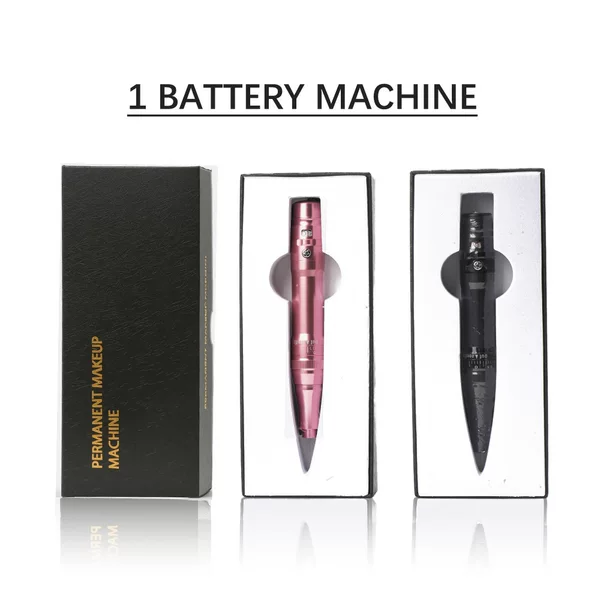 One Battery Machine Single Battery Charging Four-Color Black Box Tattoo Machine with Fully Detachable Clip-On Port