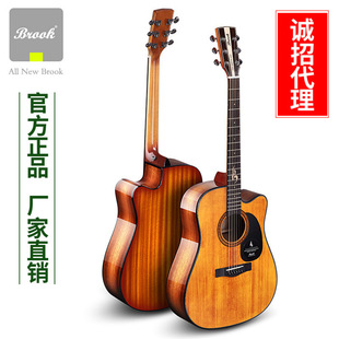 BROOK Brook Guitar S25 V12 Single Folk Beginner Electric Box Guitar for Men and Women 36/4041"