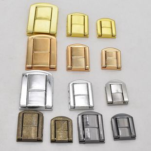 Antique Zinc Alloy High-End Wooden Box Small Gold Medium Gold Large Gold Luggage Box Buckle Lock Buckle Peace Buckle
