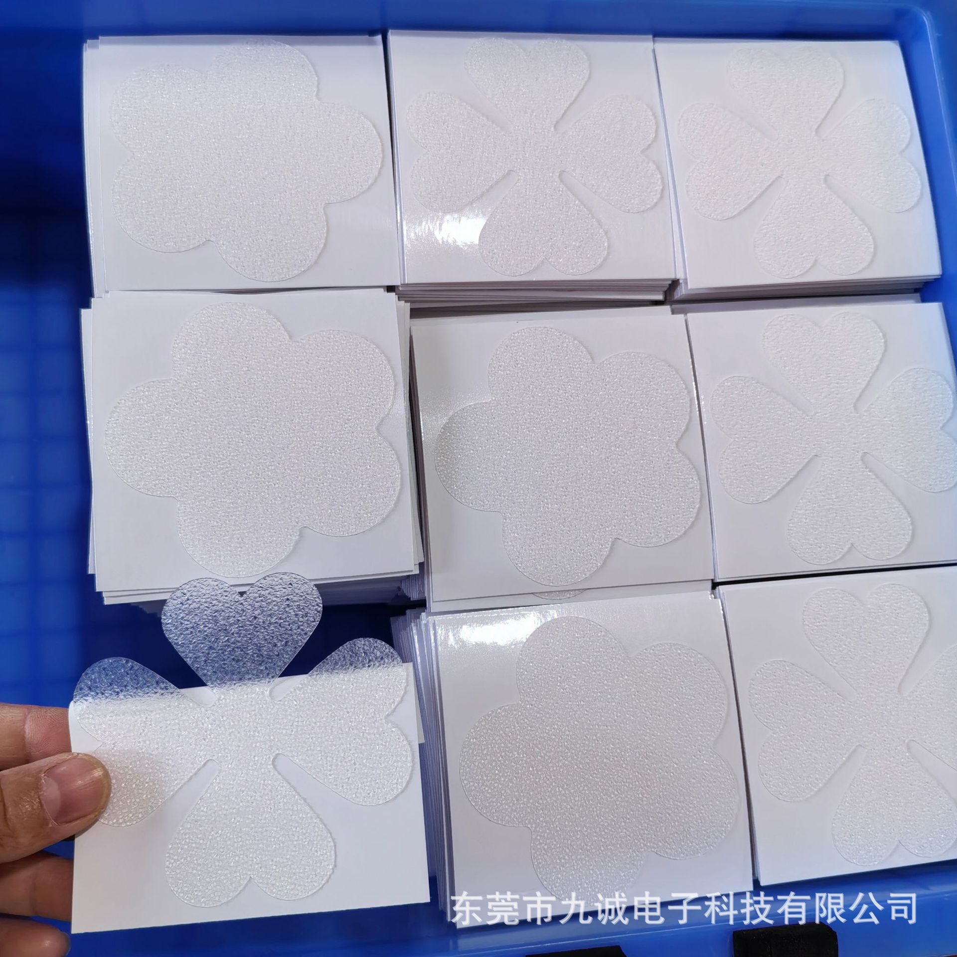 Transparent; four-leaf clover 8cm
