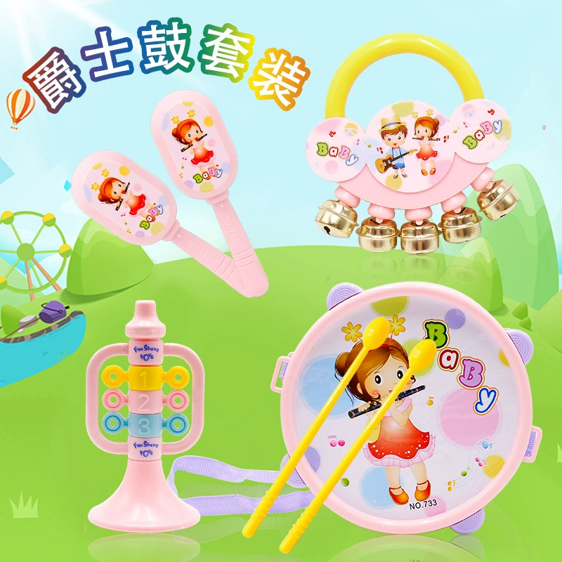 Новый Киоск Питания Детей избиение вокальные Музыкальные инструменты костюм детский барабан песок молоток родитель-ребенок интерактивные игрушки