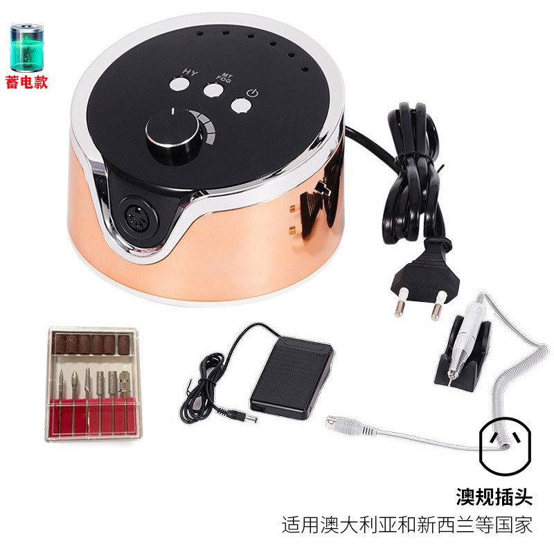 Pulitzador de uñas transfronterizas, pulitador de uñas conveniente de carga, pulitador de uñas profesional de eliminación de piel muerta 45000RPM